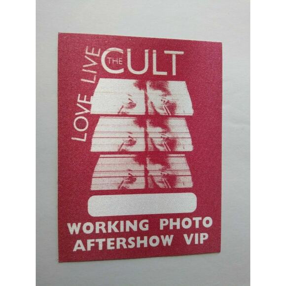 The Cult Love Live Backstage Pass Original VIP Hard Rock Music Concert Tour 2009 - Picture 1 of 3